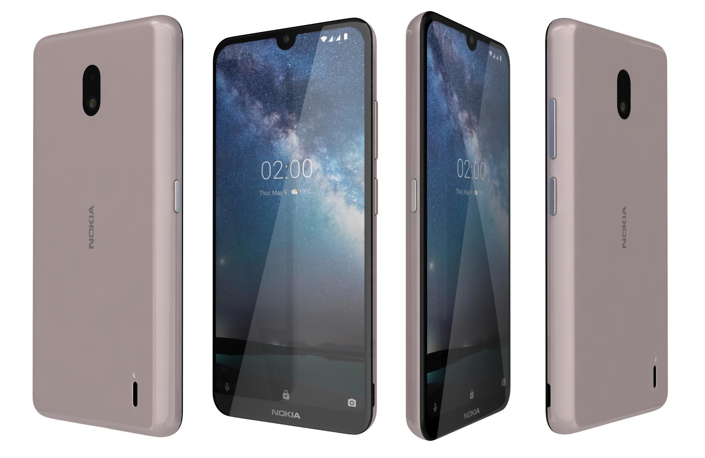 Nokia 2 2 All Colors 3D model_7