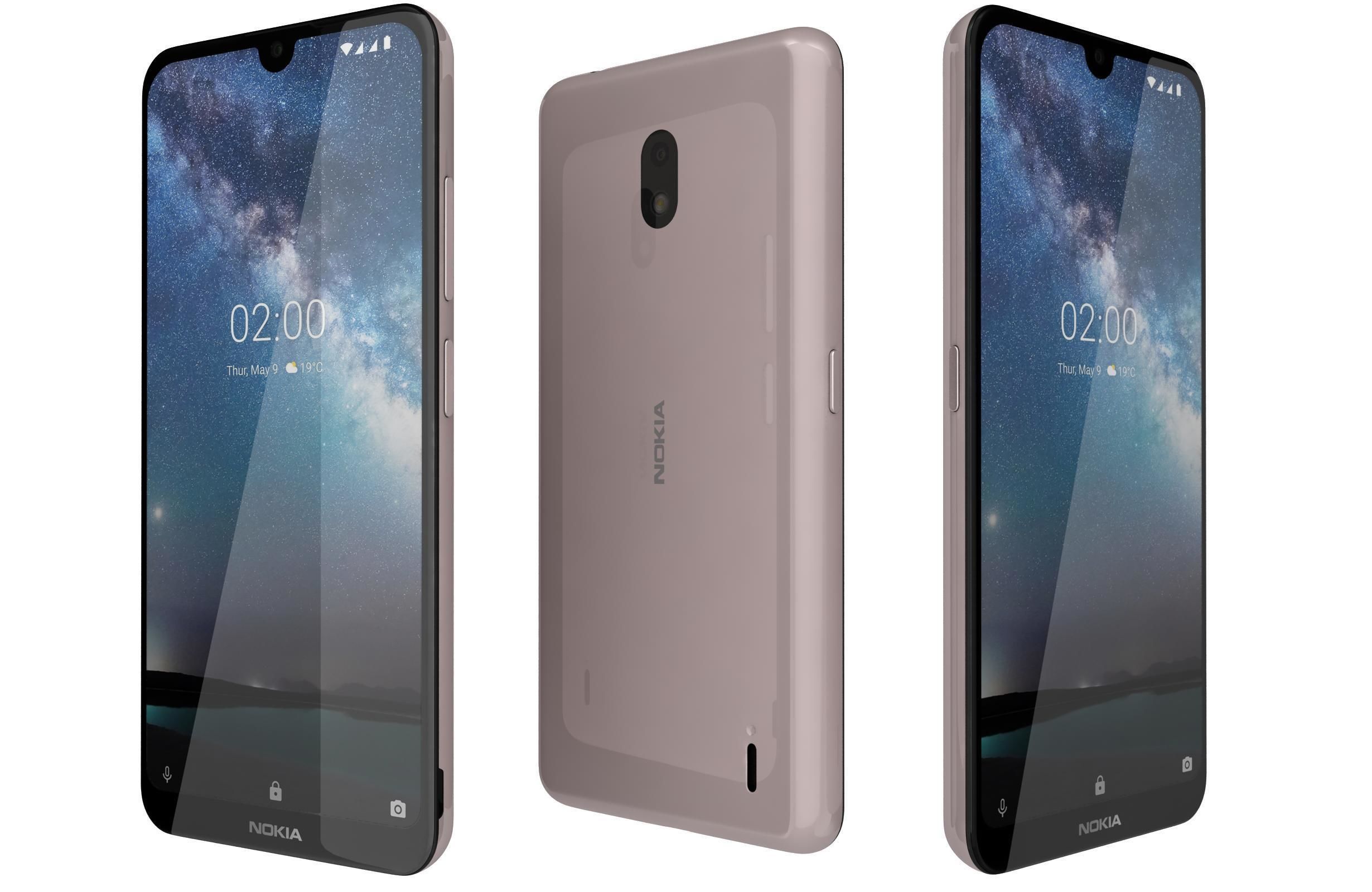 Nokia 2 2 All Colors 3D model_2