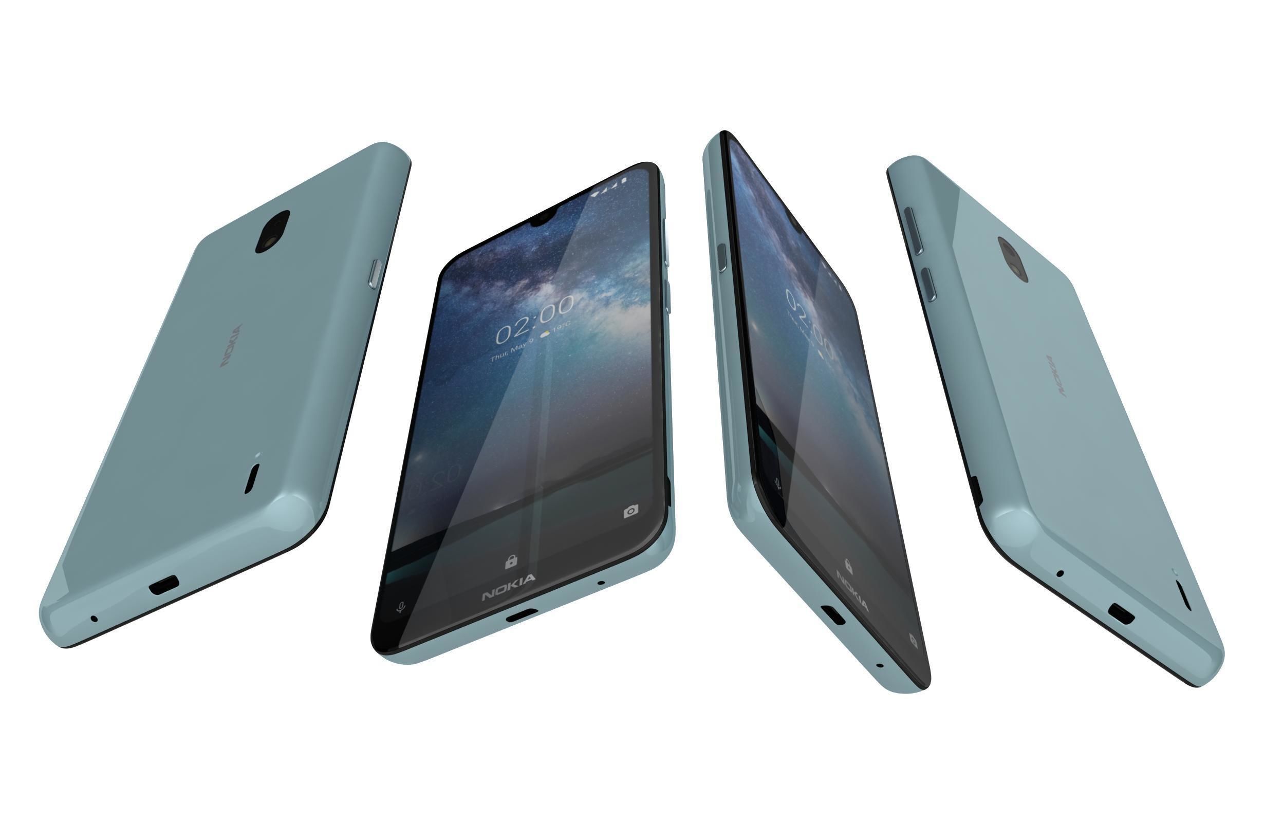 Nokia 2 2 All Colors 3D model_6