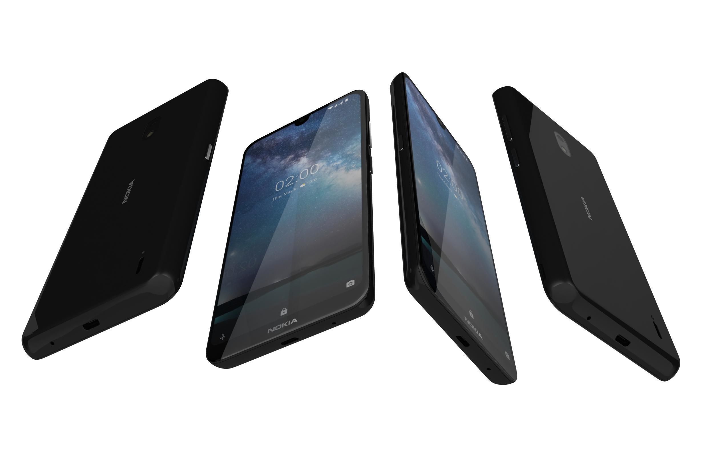 Nokia 2 2 All Colors 3D model_4