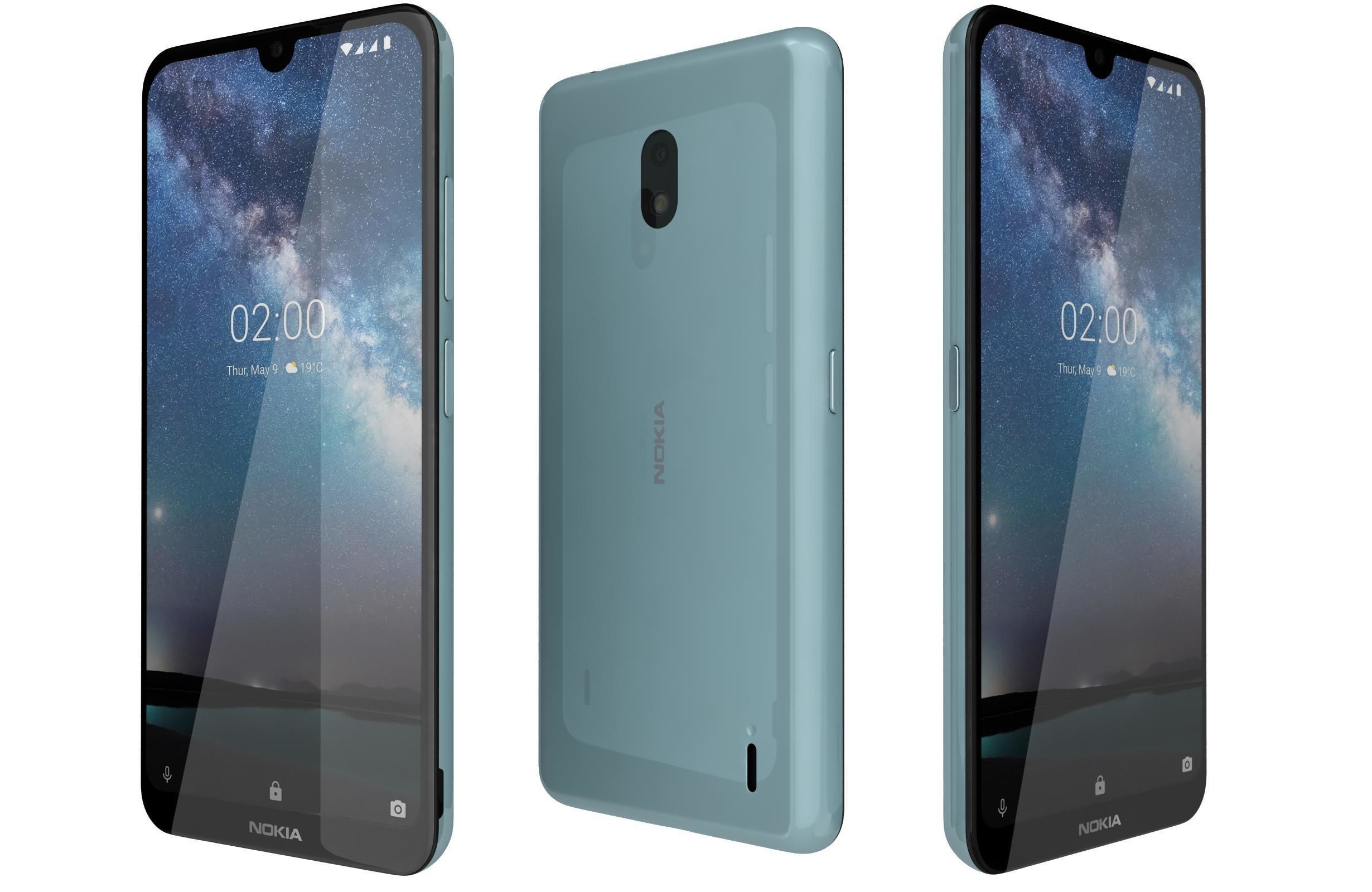 Nokia 2 2 All Colors 3D model_3