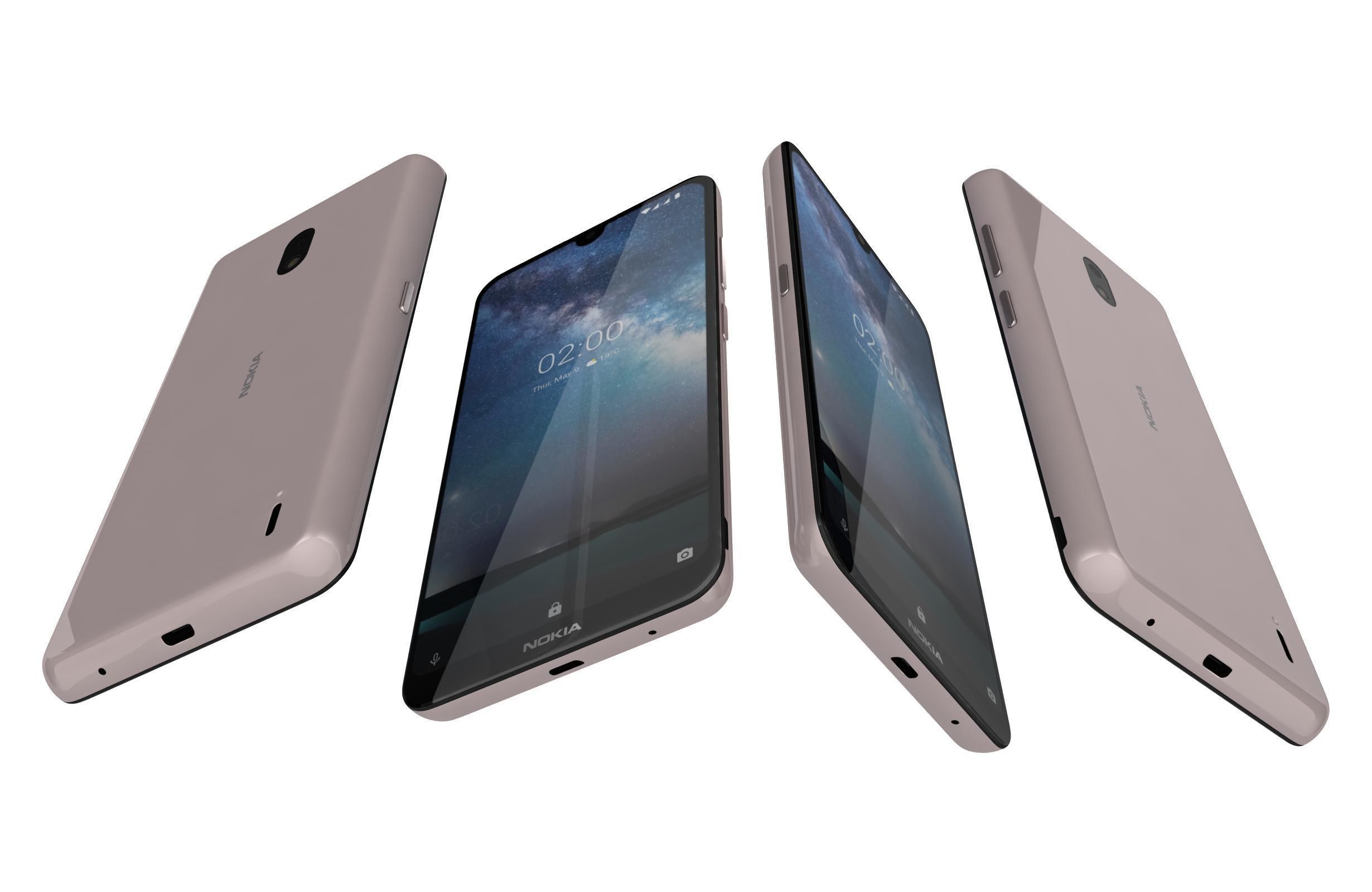 Nokia 2 2 All Colors 3D model_5