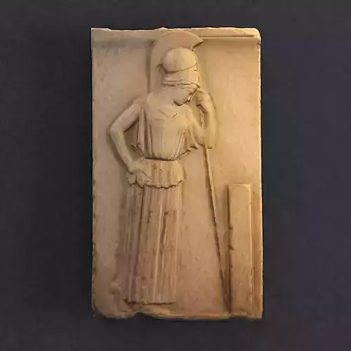 Mourning Athena relief Acropolis Museum 3D model