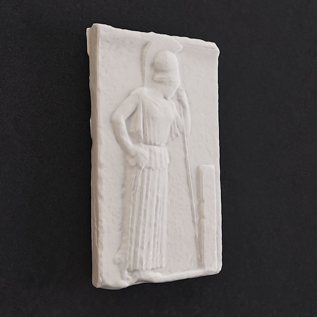 Mourning Athena relief Acropolis Museum 3D model_2