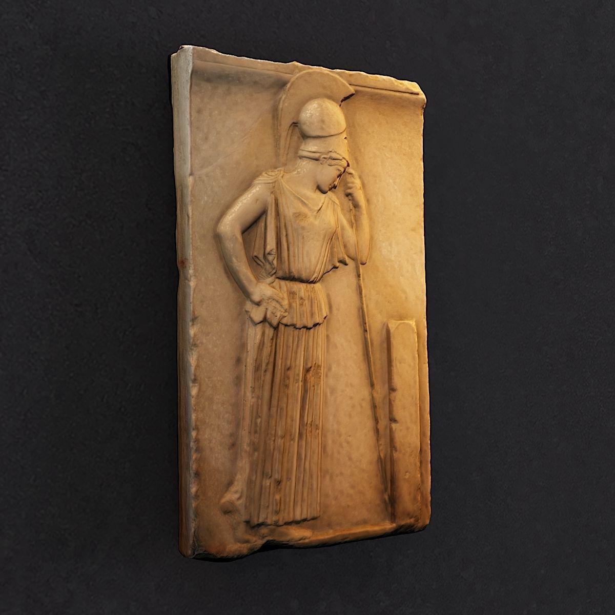 Mourning Athena relief Acropolis Museum 3D model_1