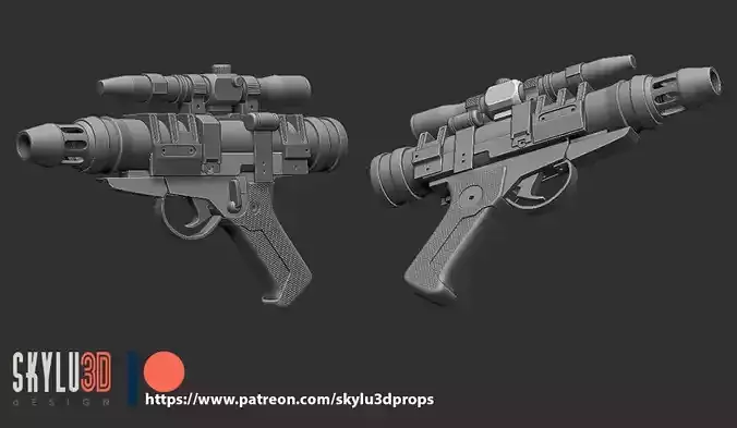 Star Wars DT-15 Blaster Props 3D print STL 