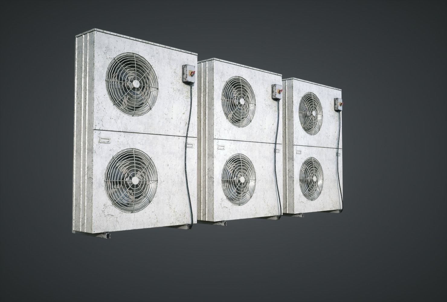 External Vents Low-poly 3D model_1