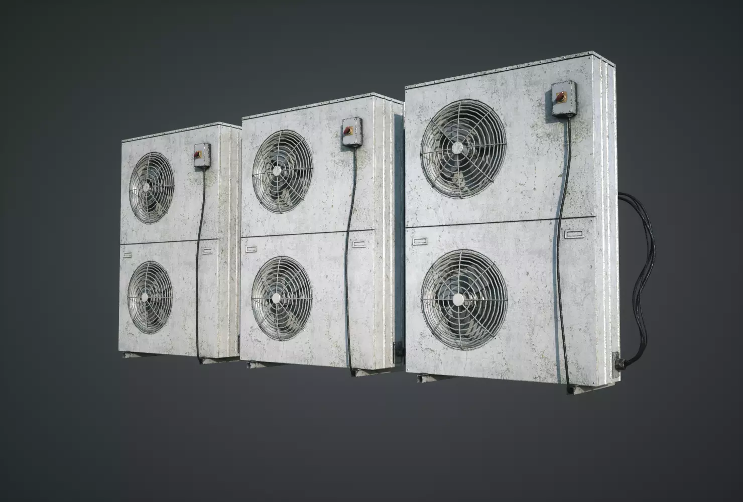 External Vents Low-poly 3D model_0