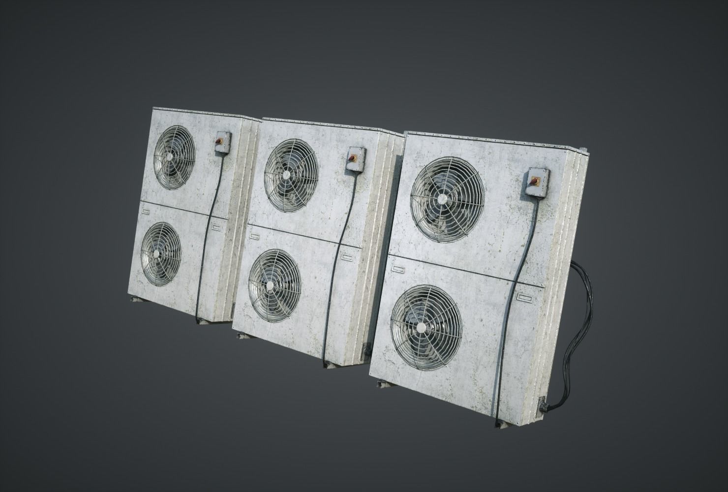 External Vents Low-poly 3D model_3
