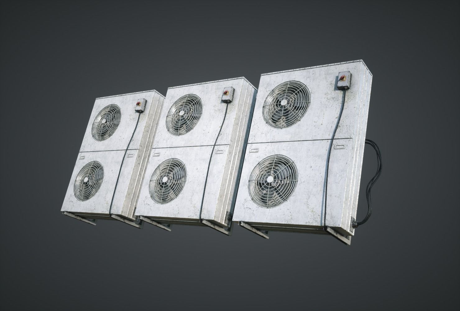 External Vents Low-poly 3D model_2