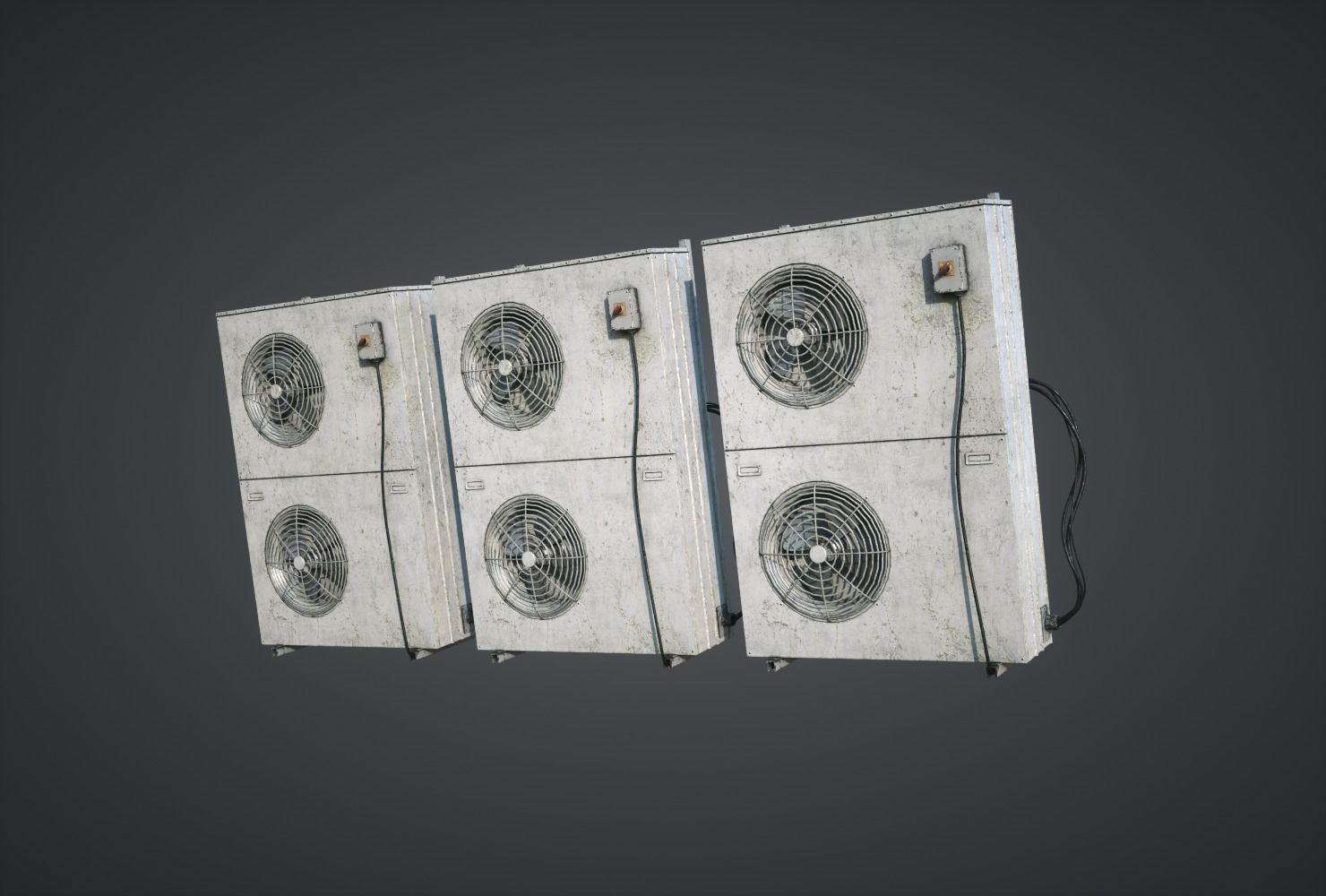 External Vents Low-poly 3D model_4