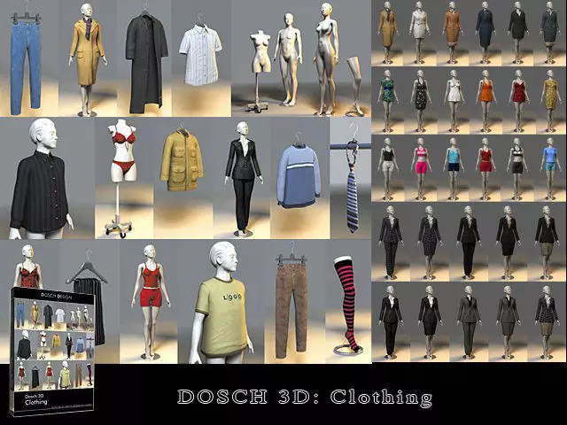 clothes store source Free 3D model