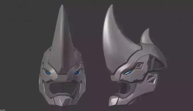 Rhino spiderman ps4 helmet 3D print model