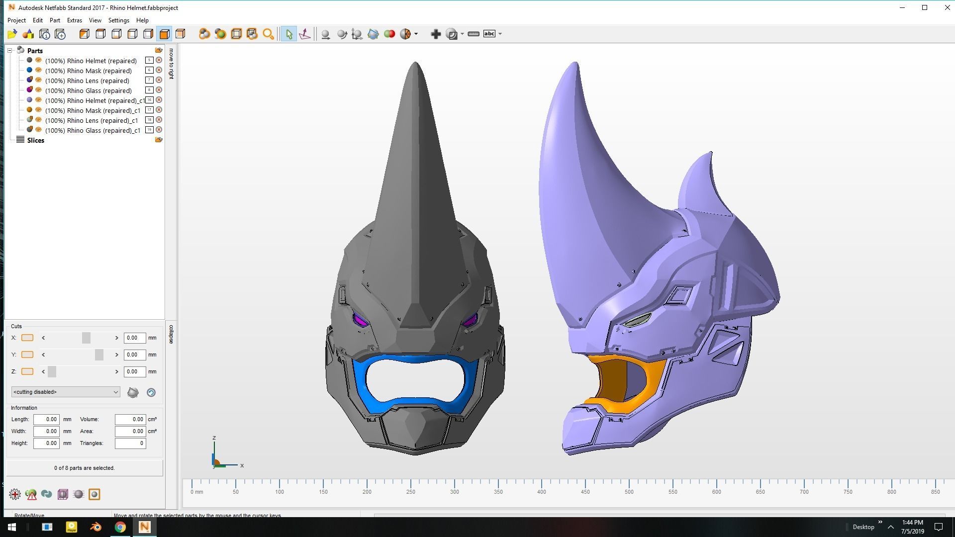 Rhino spiderman ps4 helmet 3D print model_3