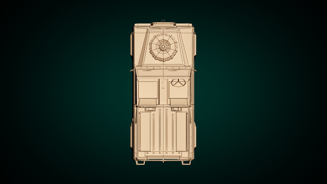 Low Poly Military Truck 03 Low-poly 3D model_13