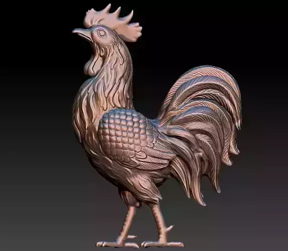 Rooster Statue  3D Print model 3D print model