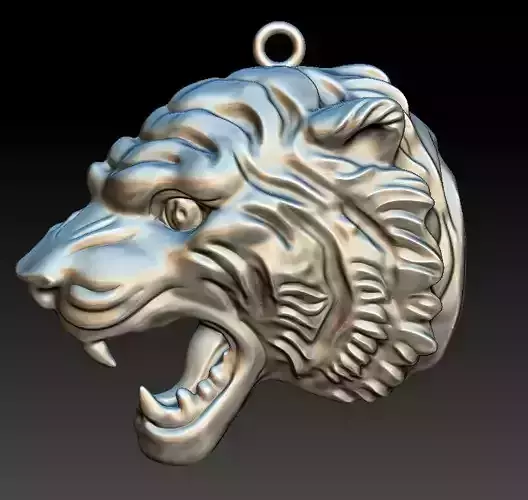 Tiger Pendant 3D print model