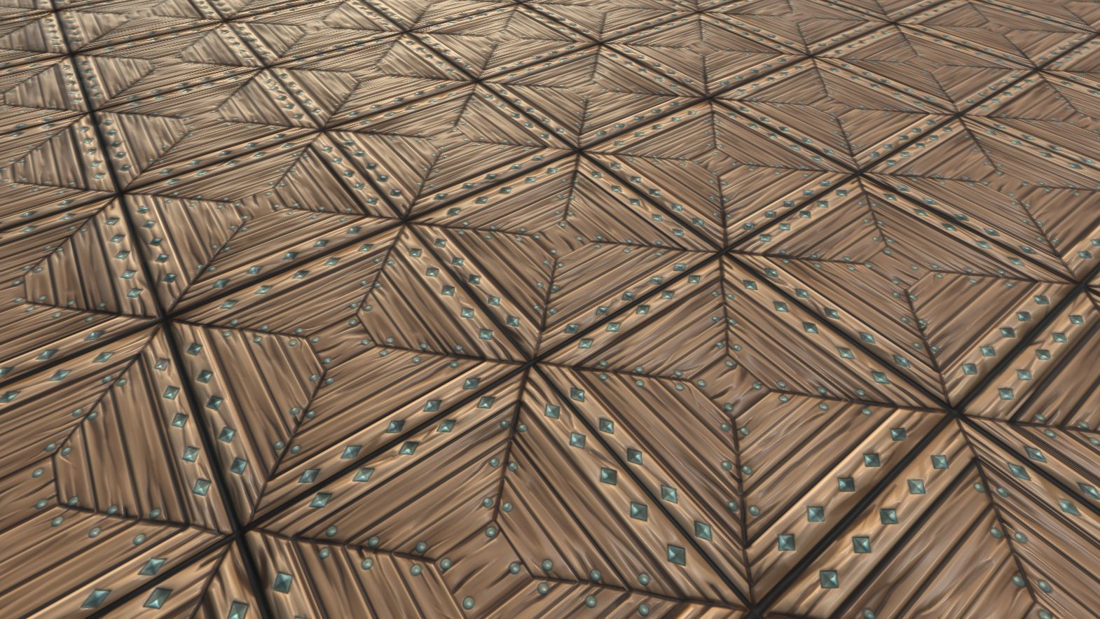 Stylized Wood Tiles Vol 34 - Hand Painted Textures Texture_21