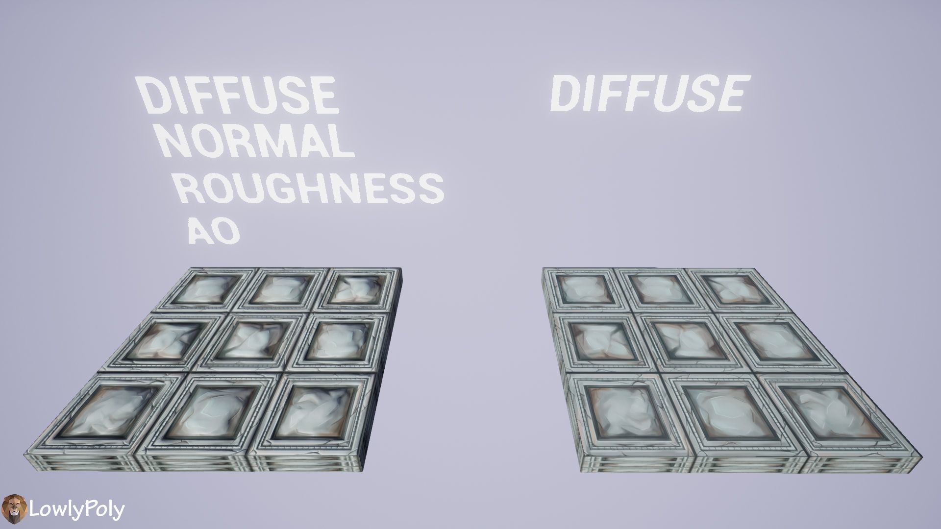 Stylized Wood Tiles Vol 34 - Hand Painted Textures Texture_16