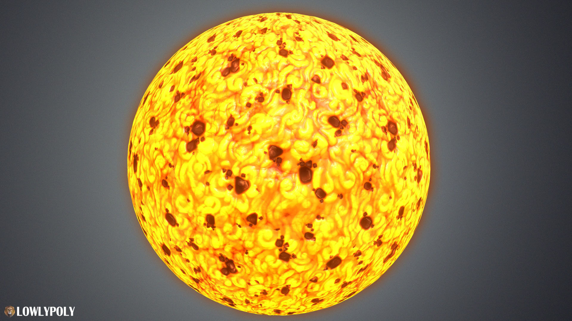 Stylized Lava Vol 35 - Hand Painted Textures Texture_4