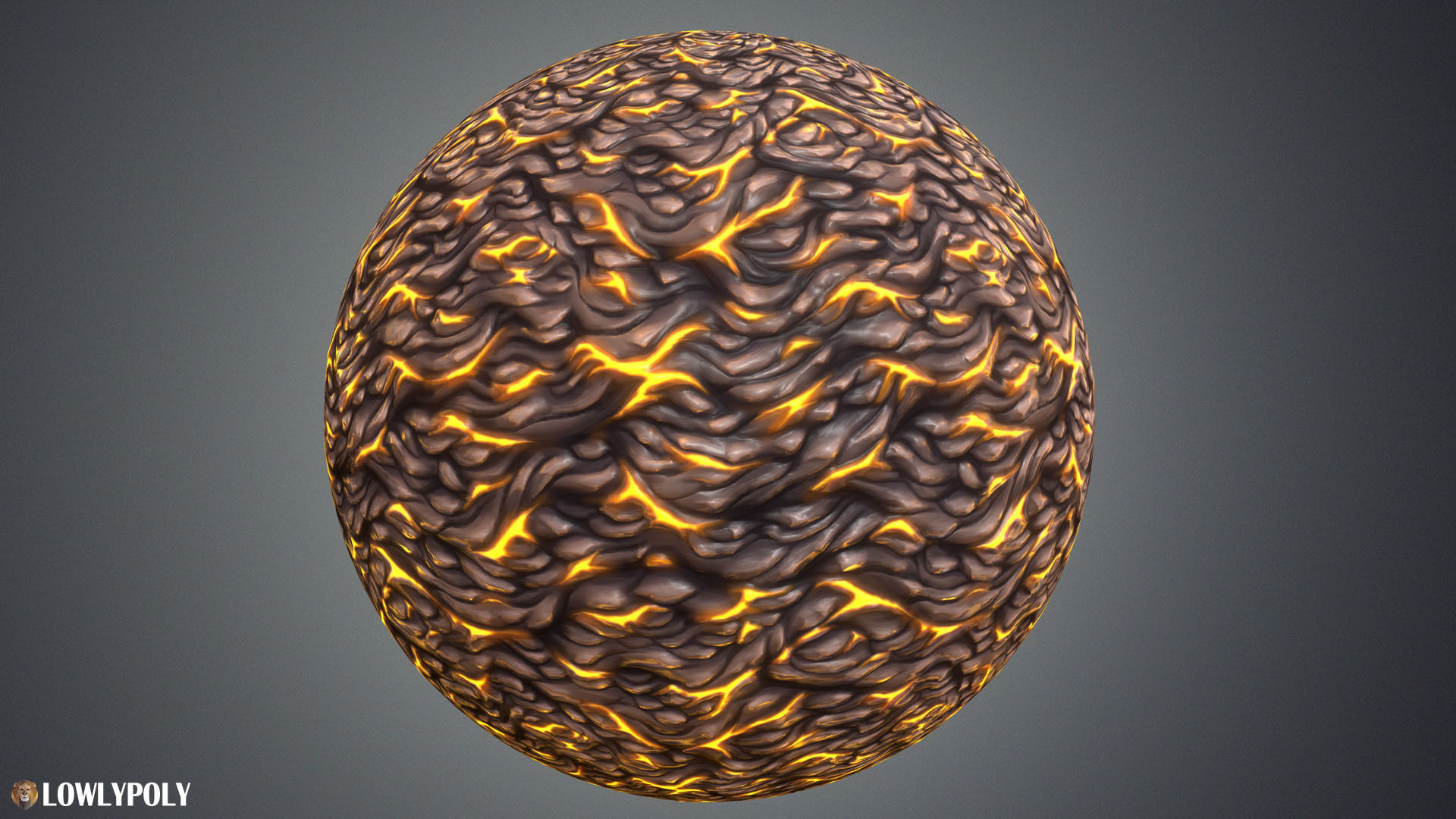 Stylized Lava Vol 35 - Hand Painted Textures Texture_6