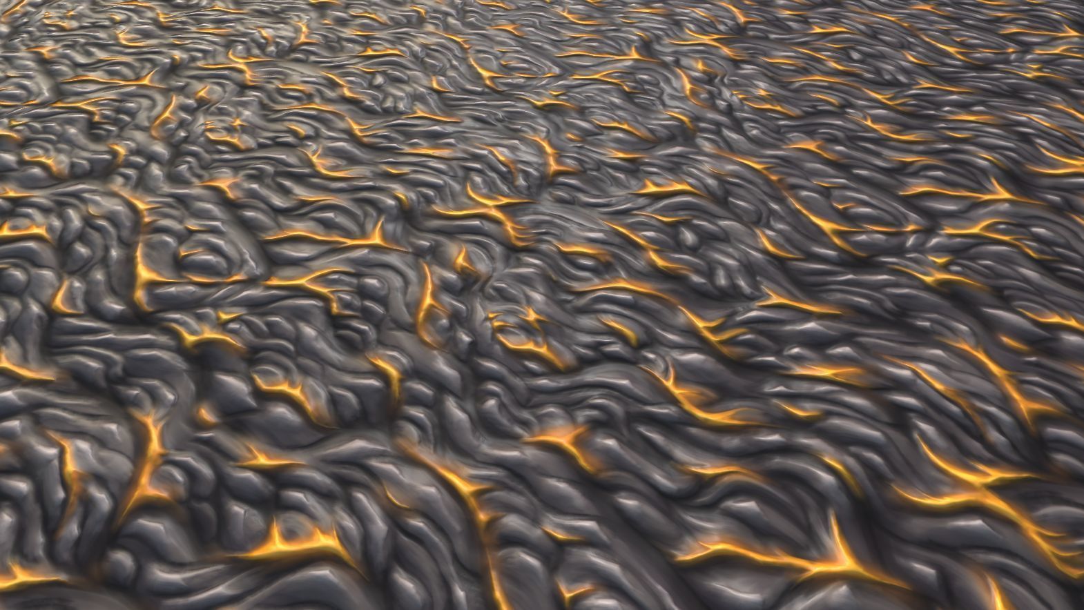 Stylized Lava Vol 35 - Hand Painted Textures Texture_24