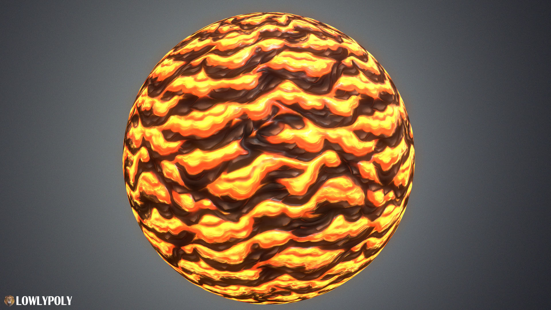 Stylized Lava Vol 35 - Hand Painted Textures Texture_7