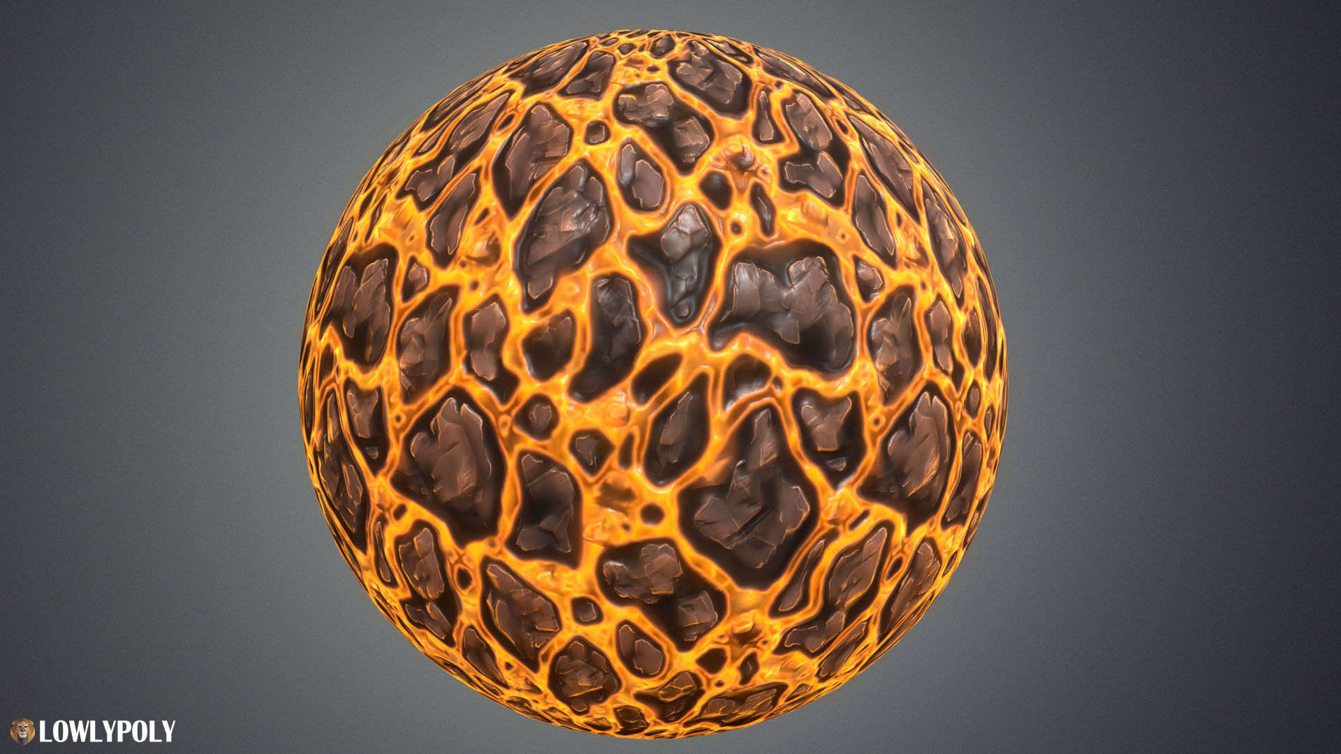 Stylized Lava Vol 35 - Hand Painted Textures Texture_5