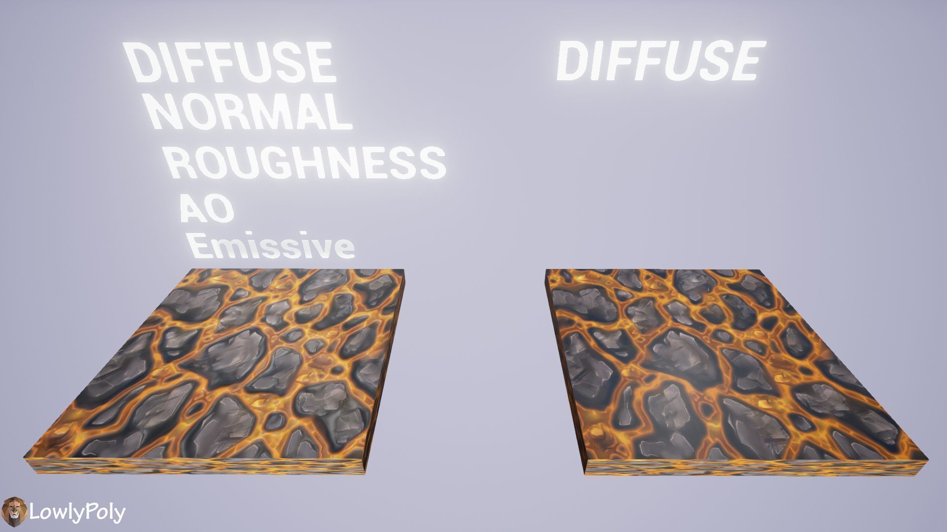 Stylized Lava Vol 35 - Hand Painted Textures Texture_16