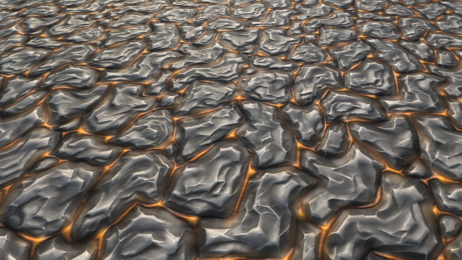 Stylized Lava Vol 35 - Hand Painted Textures Texture_23
