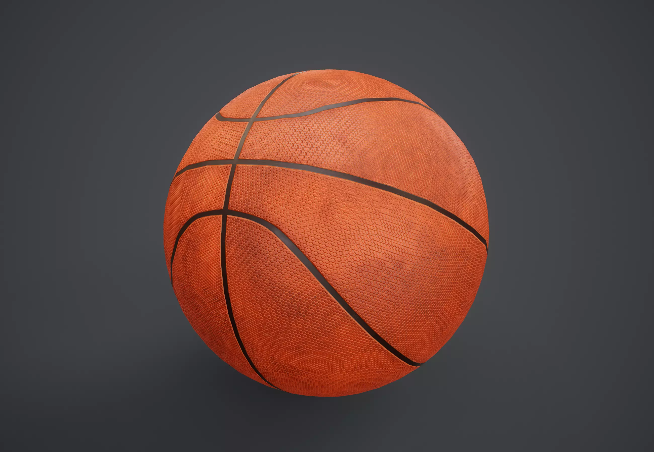 Basketball Ball PBR Game Ready Low-poly 3D model_0