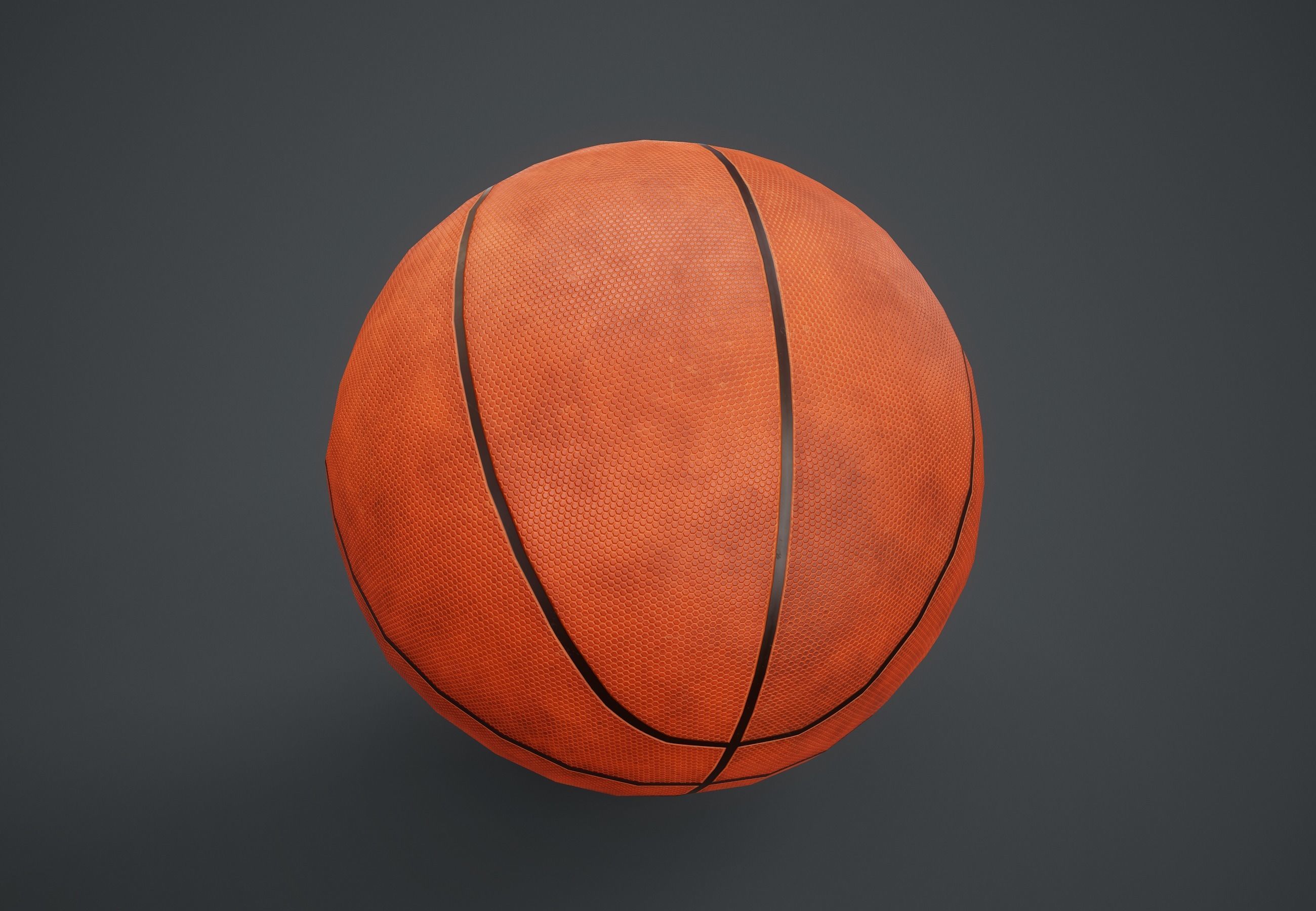 Basketball Ball PBR Game Ready Low-poly 3D model_5