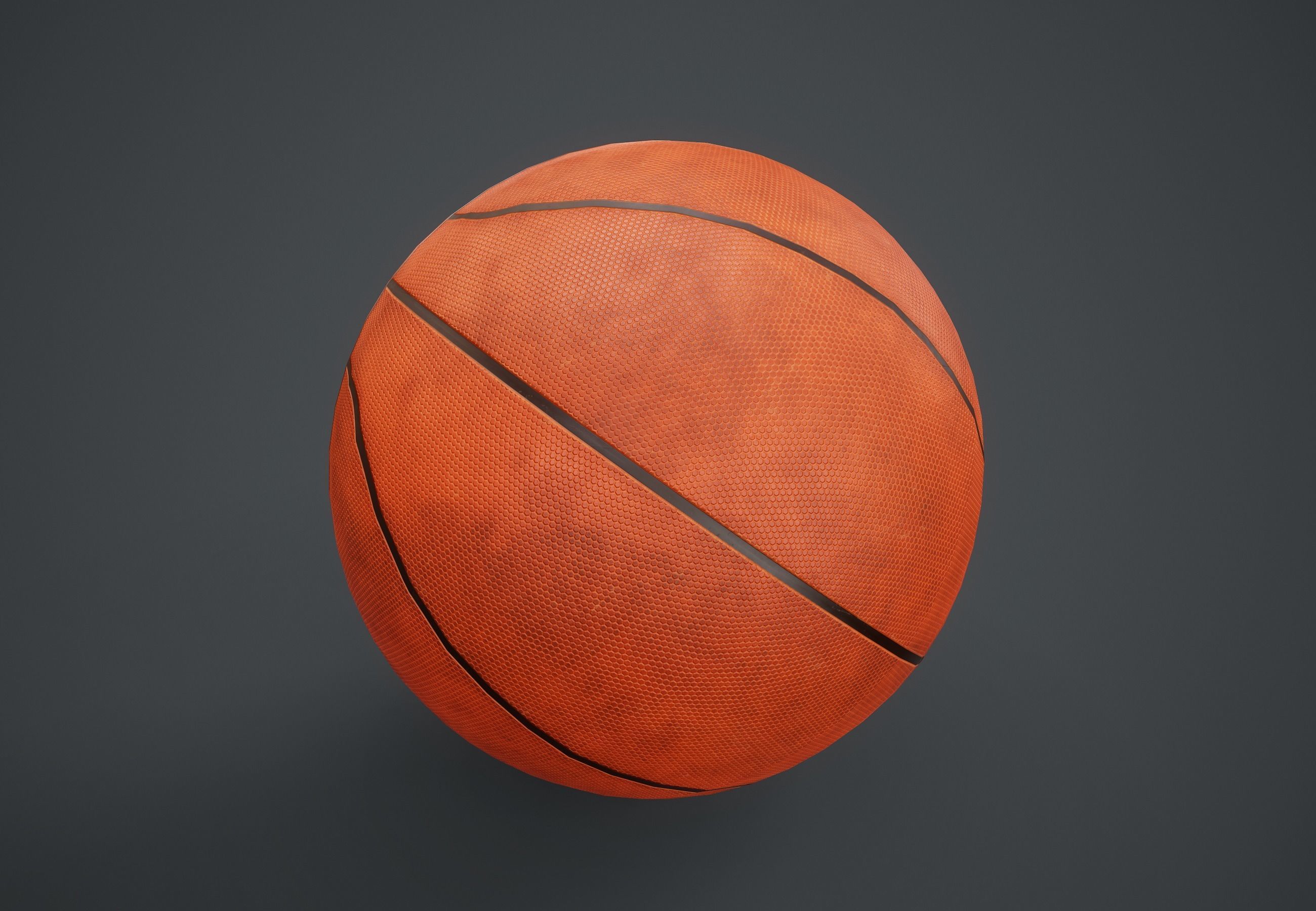 Basketball Ball PBR Game Ready Low-poly 3D model_7