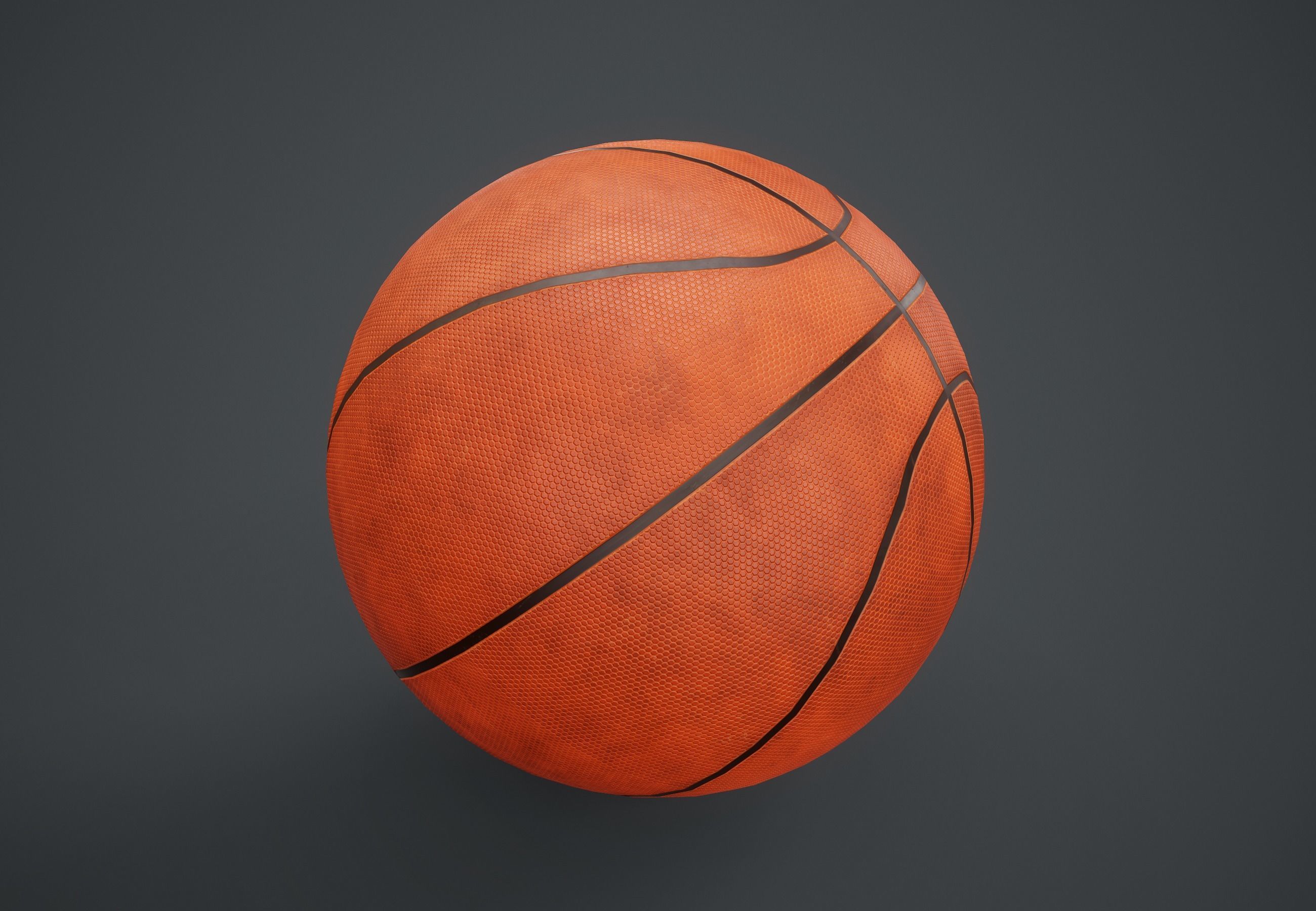 Basketball Ball PBR Game Ready Low-poly 3D model_2