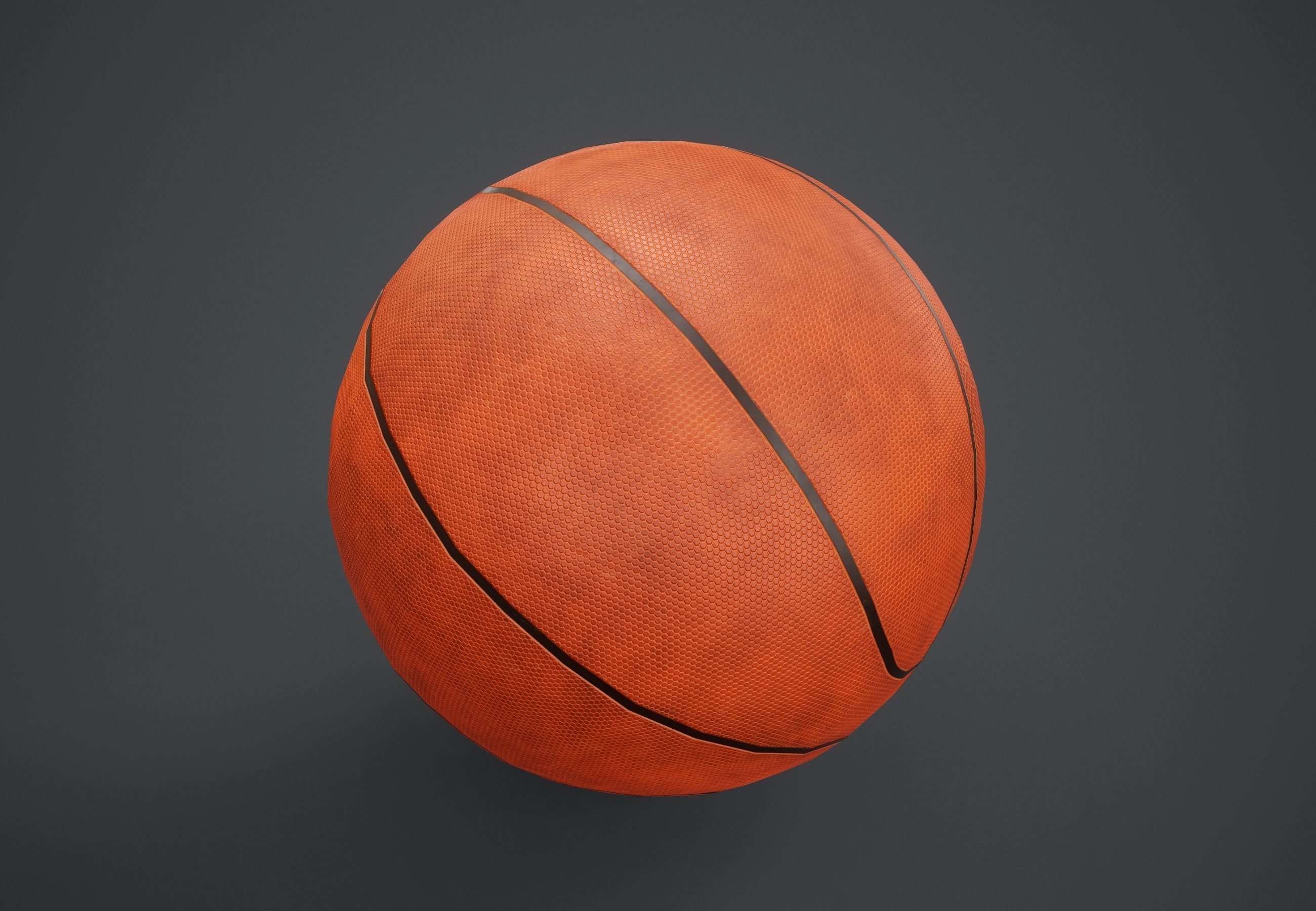 Basketball Ball PBR Game Ready Low-poly 3D model_6
