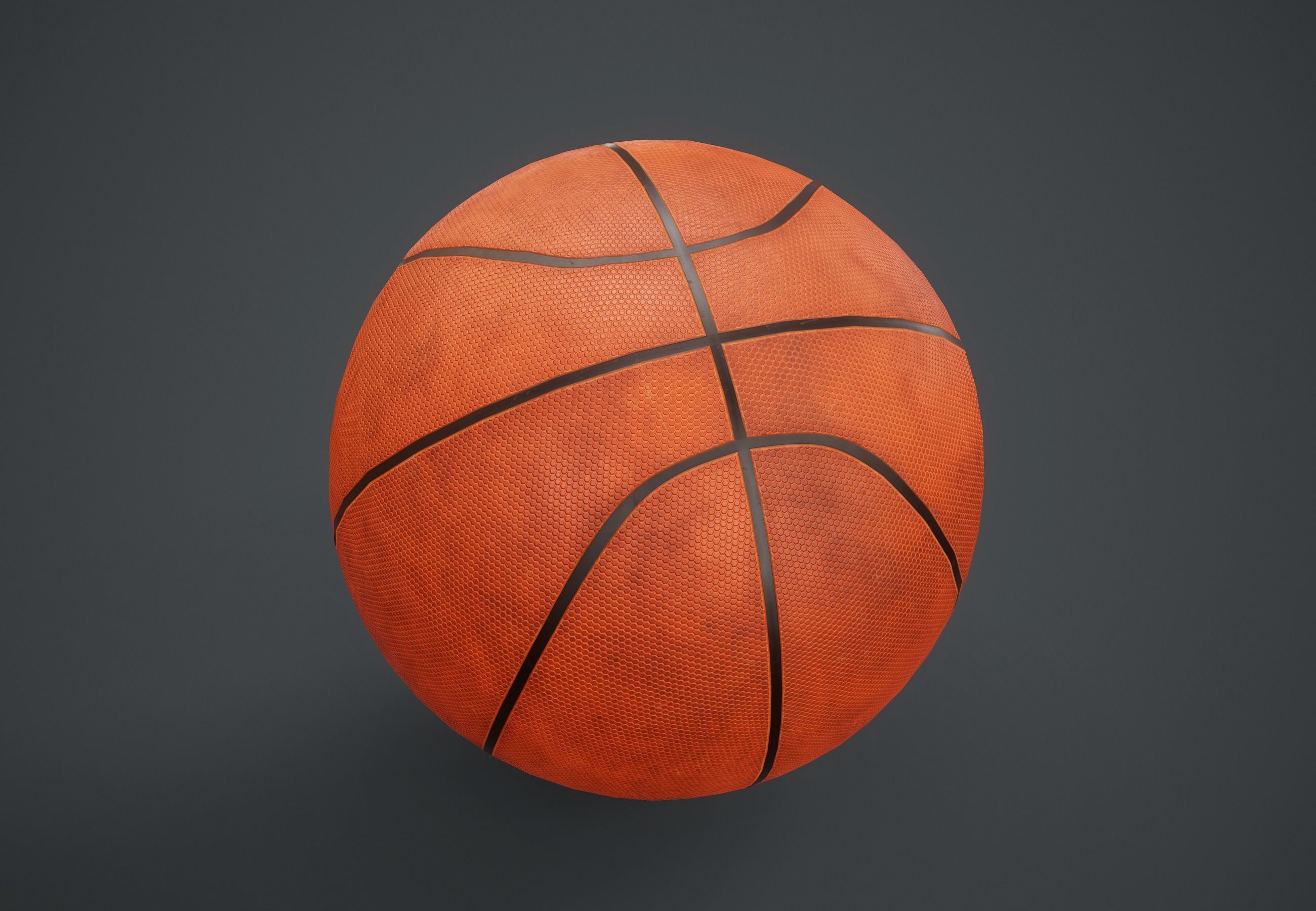 Basketball Ball PBR Game Ready Low-poly 3D model_1
