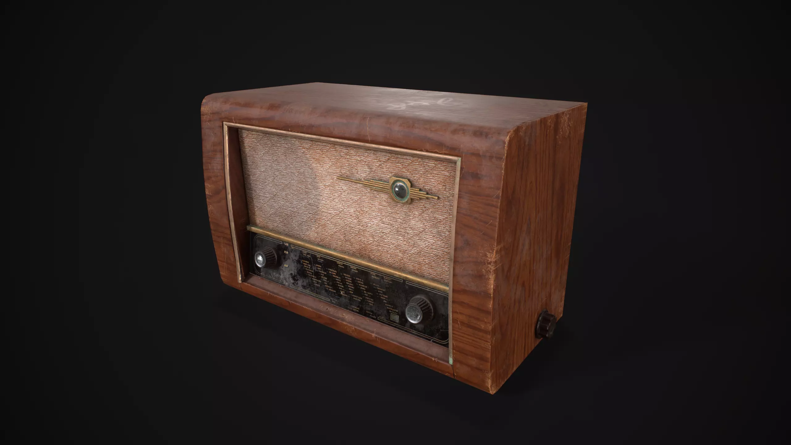 Radio Planet 52 Low-poly 3D model_0