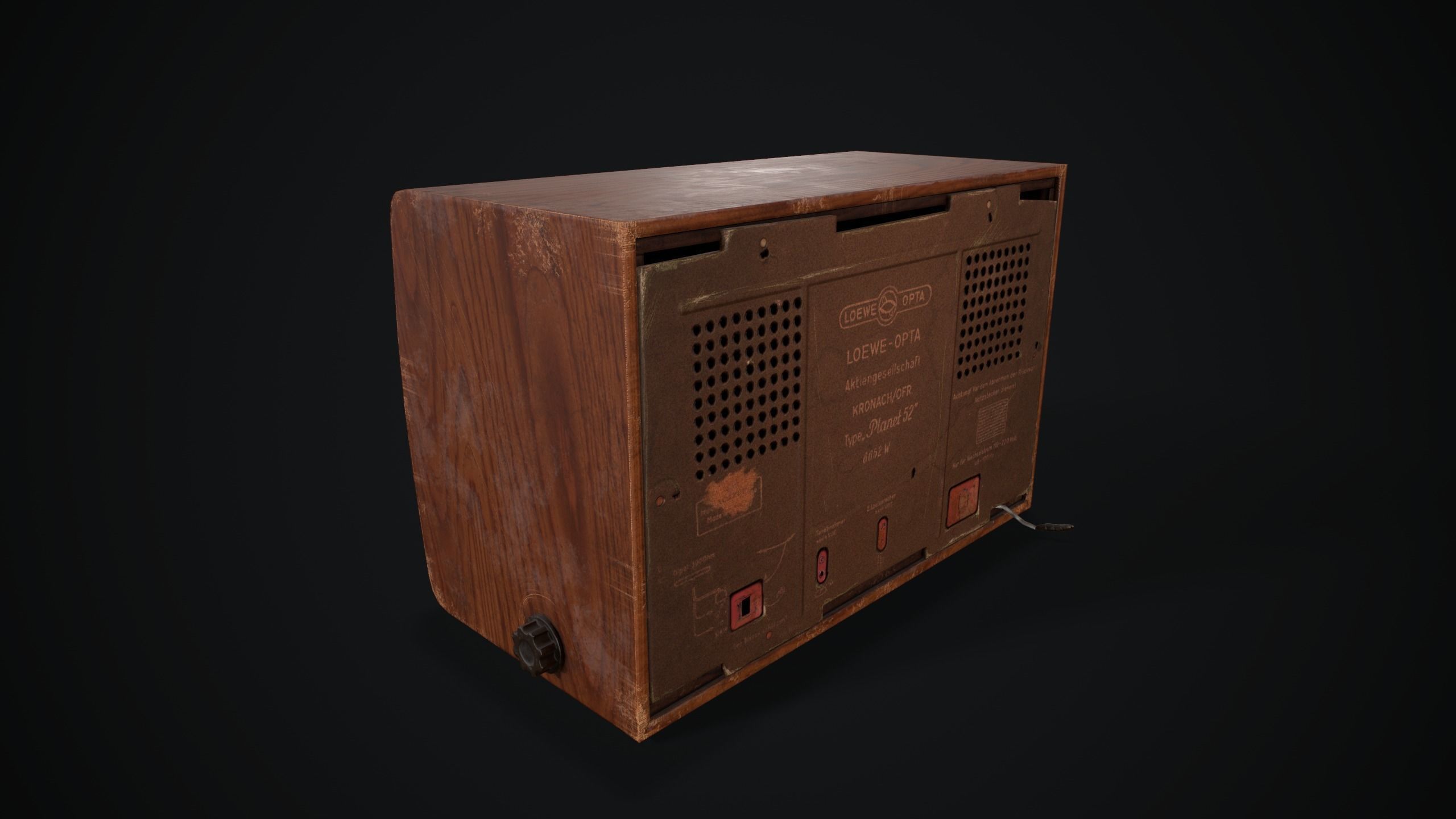 Radio Planet 52 Low-poly 3D model_5