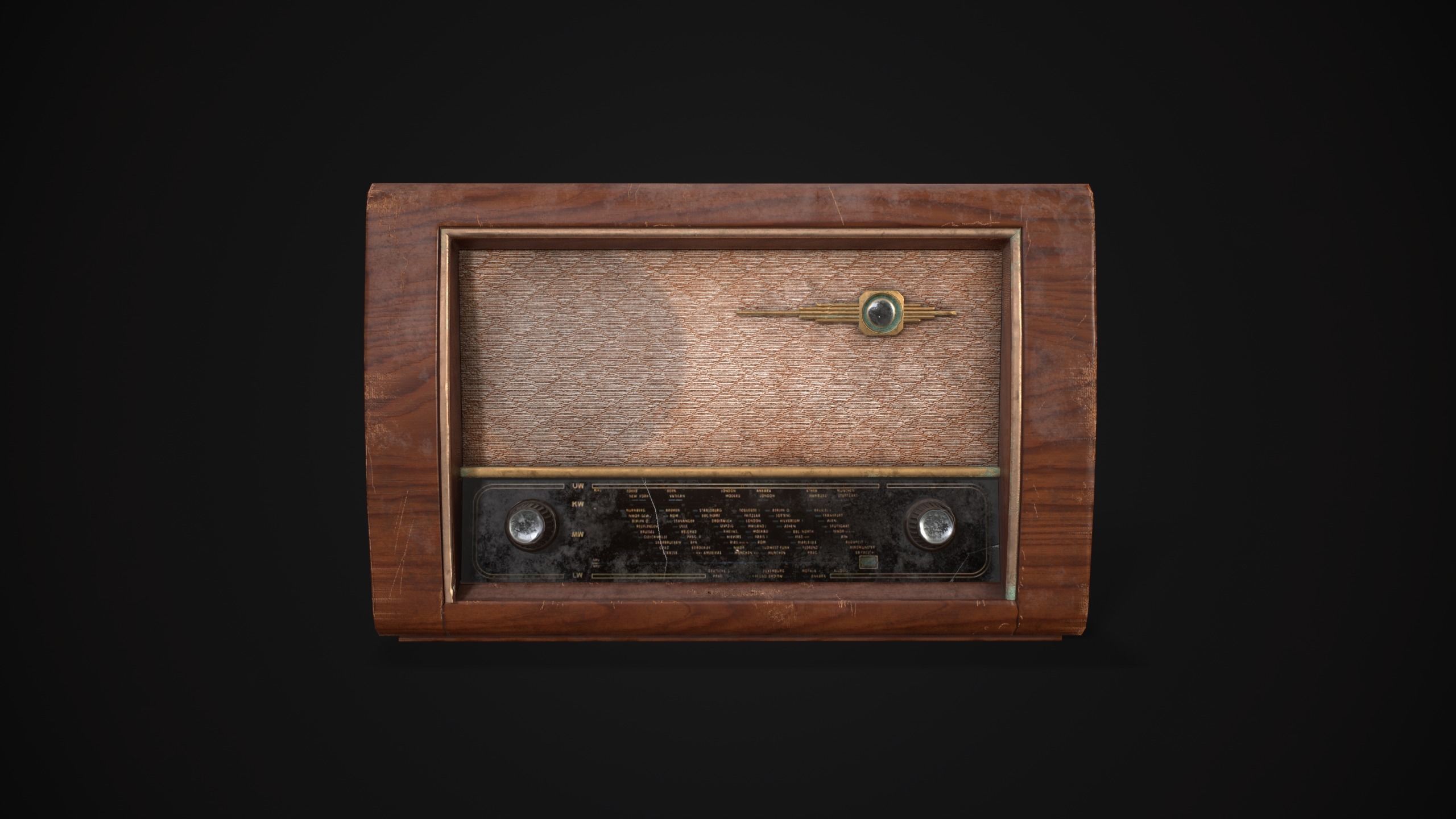 Radio Planet 52 Low-poly 3D model_2