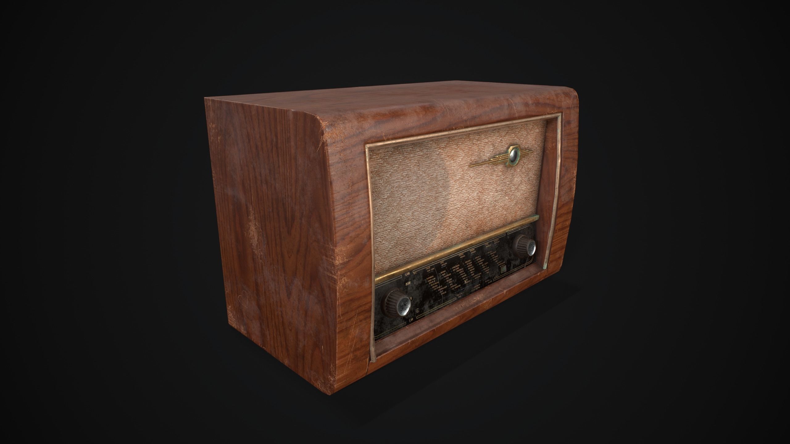 Radio Planet 52 Low-poly 3D model_3