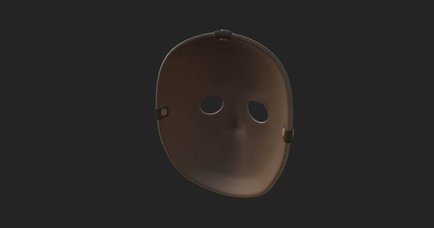 Hockey Mask Low-poly 3D model_18
