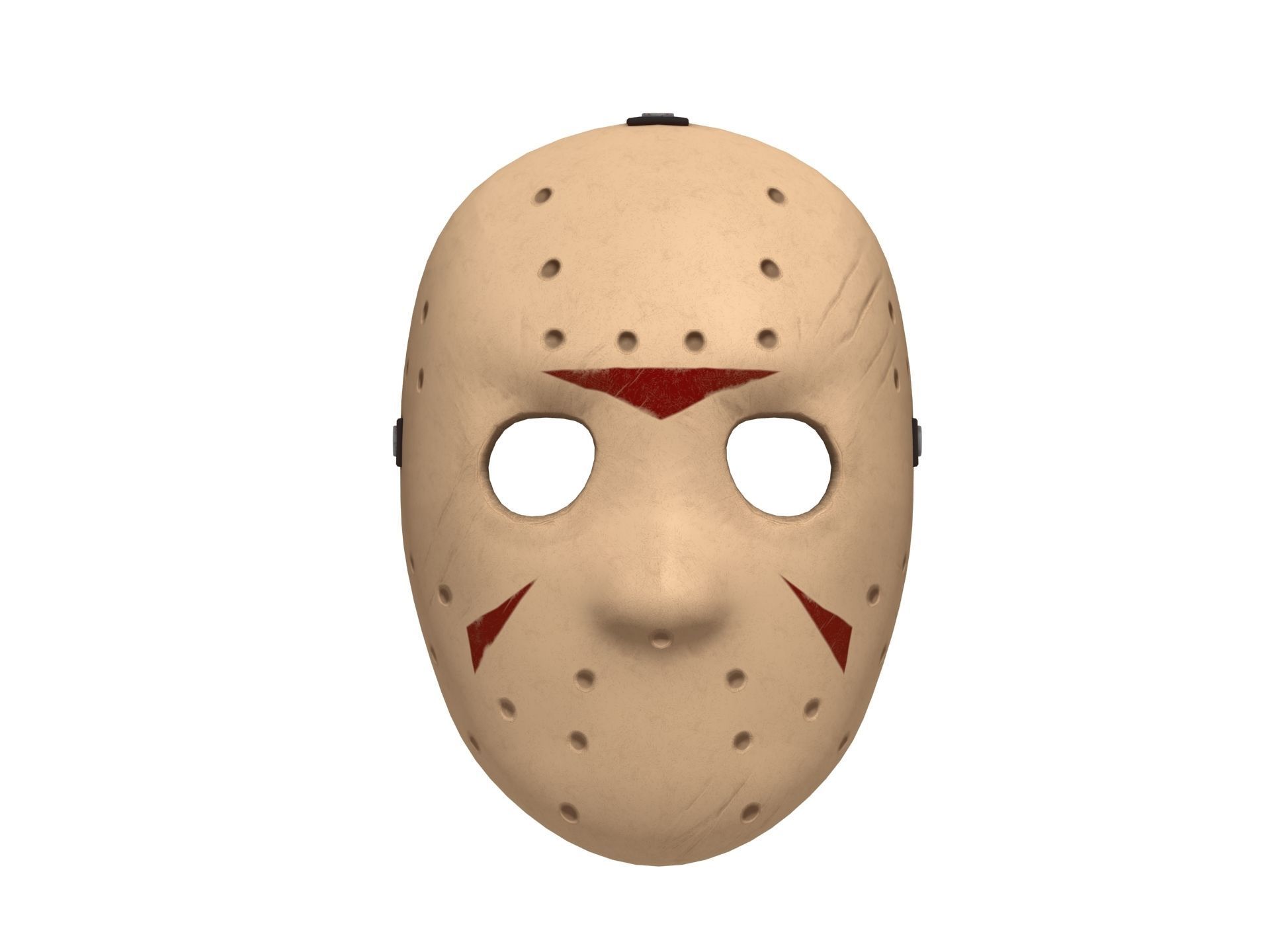 Hockey Mask Low-poly 3D model_1
