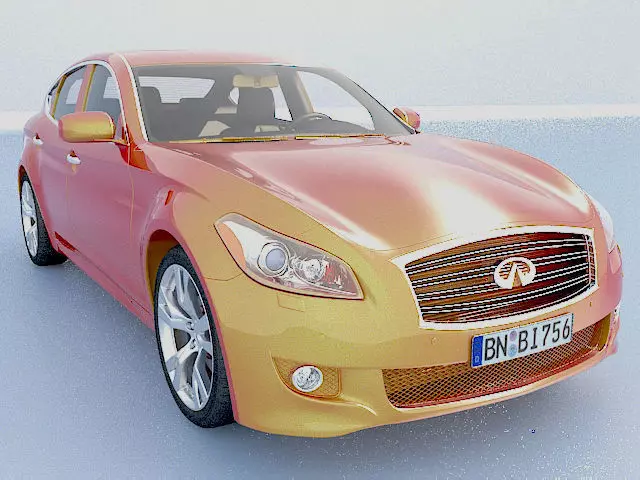 Infinity M56S car model Low-poly 3D model_0