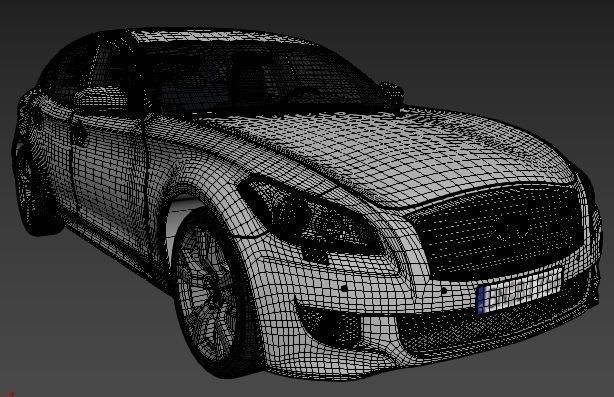 Infinity M56S car model Low-poly 3D model_4