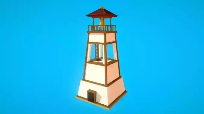 HIE LookOutTower N1 Low-poly 3D model