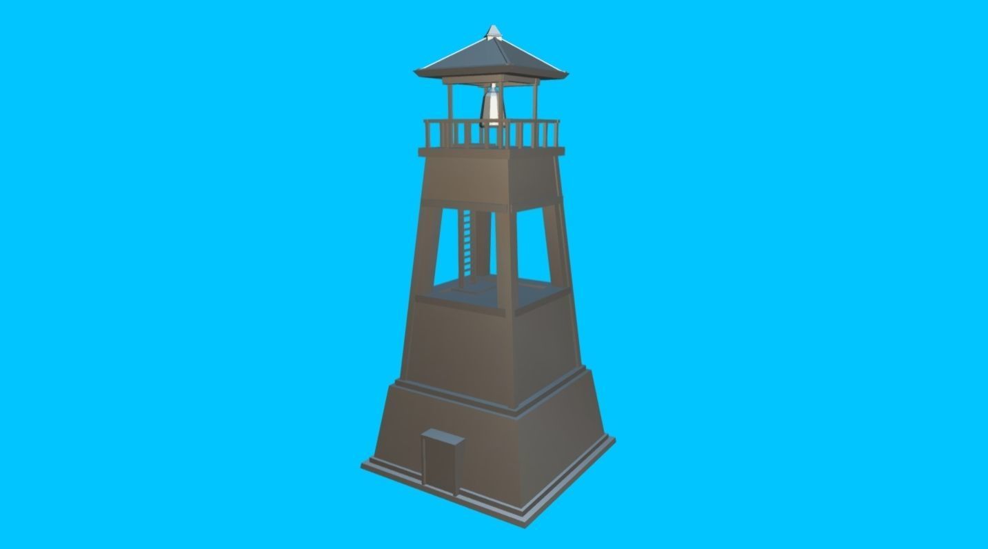 HIE LookOutTower N1 Low-poly 3D model_2