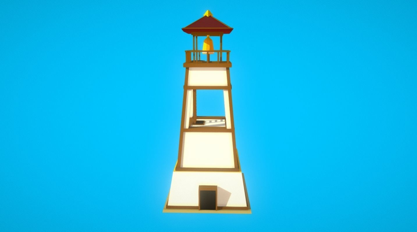 HIE LookOutTower N1 Low-poly 3D model_3