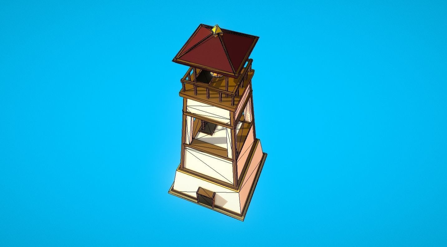 HIE LookOutTower N1 Low-poly 3D model_8