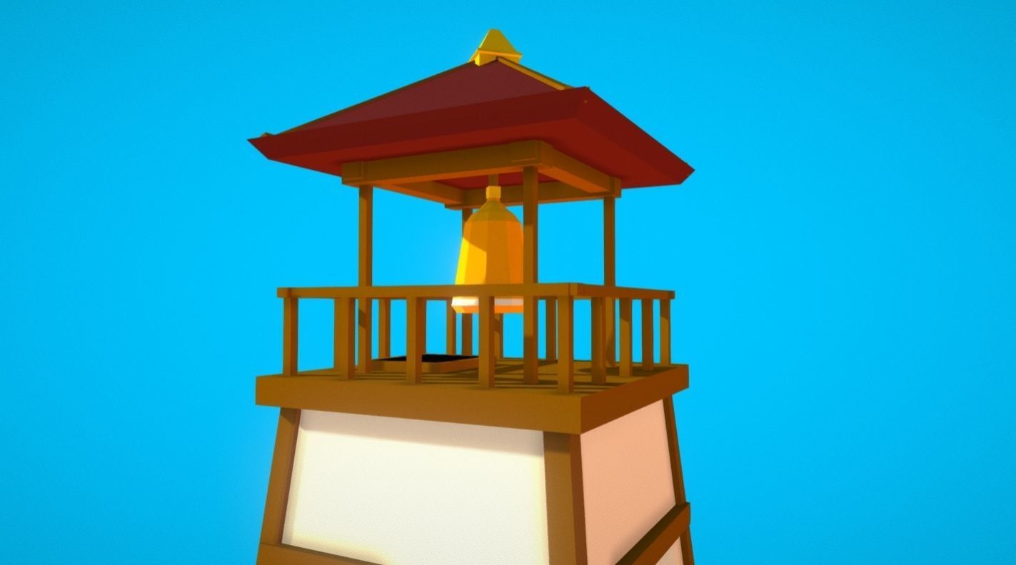 HIE LookOutTower N1 Low-poly 3D model_6