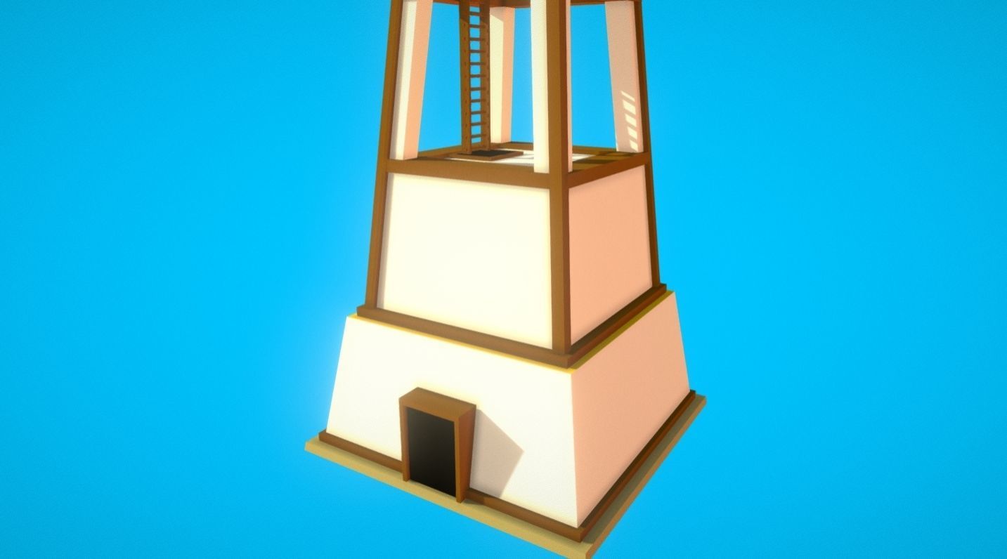 HIE LookOutTower N1 Low-poly 3D model_5